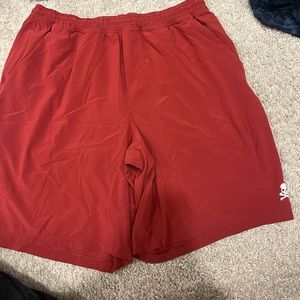 Red lululemon men’s athletic shorts